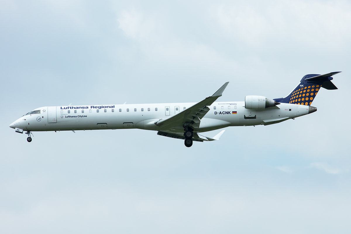 Lufthansa - CityLine, D-ACNK, Bombardier, CRJ-900, 01.05.2019, MUC, München, Germany



