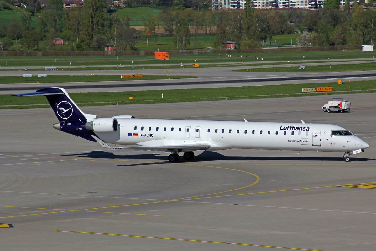 Lufthansa CityLine, D-ACNQ, Bombardier CRJ-900LR, msn: 15260, 18.April 2022, ZRH Zürich, Switzerland.