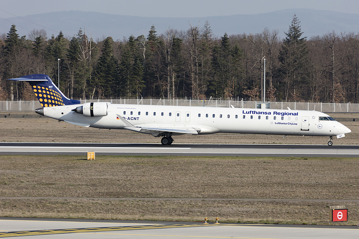 Lufthansa - CityLine, D-ACNT, Bombardier, CRJ-900, 31.03.2019, FRA, Frankfurt, Germany 


