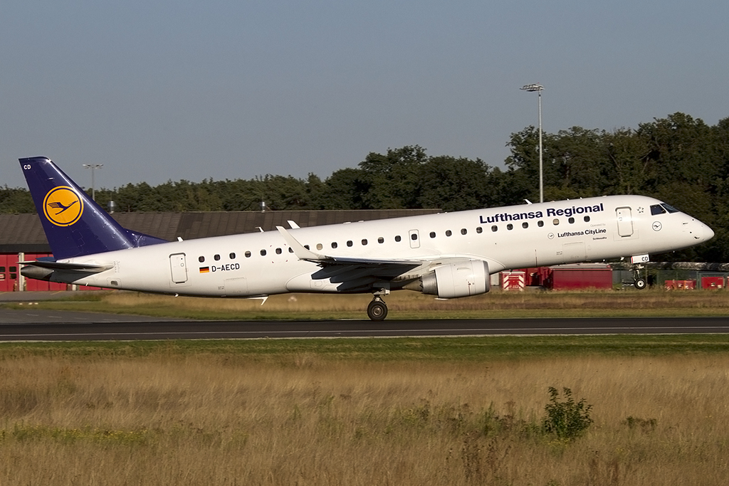 Lufthansa - CityLine, D-AECD, Embraer, ERJ-190, 05.09.2013, FRA, Frankfurt, Germany 




