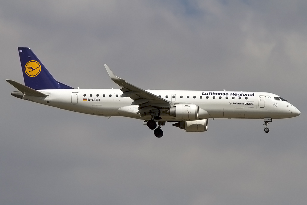 Lufthansa - CityLine, D-AECD, Embraer, ERJ-190, 04.05.2014, FRA, Frankfurt, Germany 


