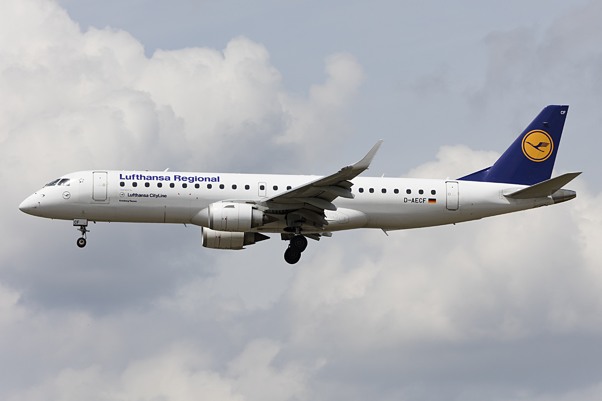 Lufthansa - CityLine, D-AECF, Embraer, ERJ-190, 21.05.2016, FRA, Frankfurt, Germany



