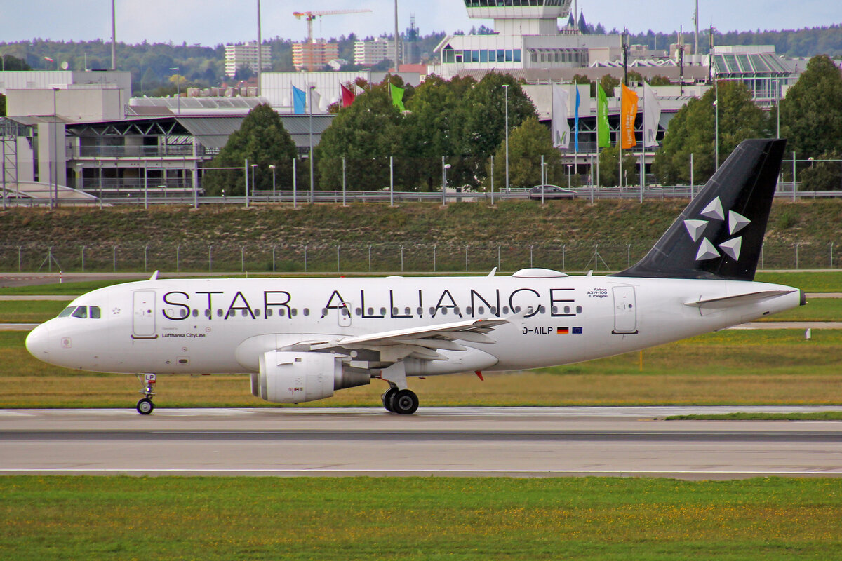 Lufthansa CityLine, D-AILP, Airbus A319-114, msn: 717,  Tübingen , 10.September 2022, MUC München, Germany.