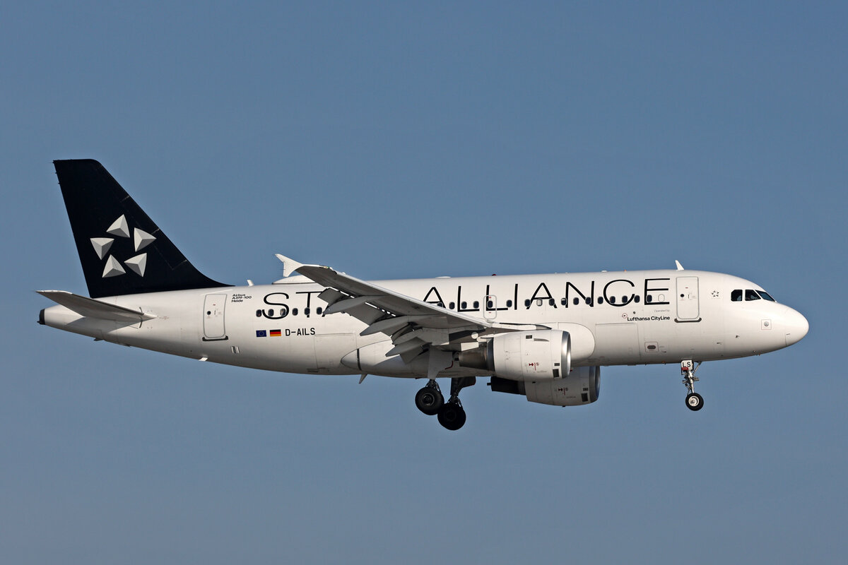 Lufthansa CityLine, D-AILS, Airbus A319-114, msn: 729,  Heide , 14.Januar 2024, ZRH Zürich, Switzerland.