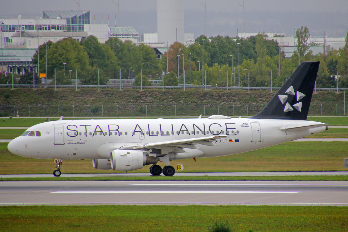 Lufthansa CityLine, D-AILT, Airbus A319-114, msn: 738,  Straubing , 11.September 2022, MUC München, Germany.