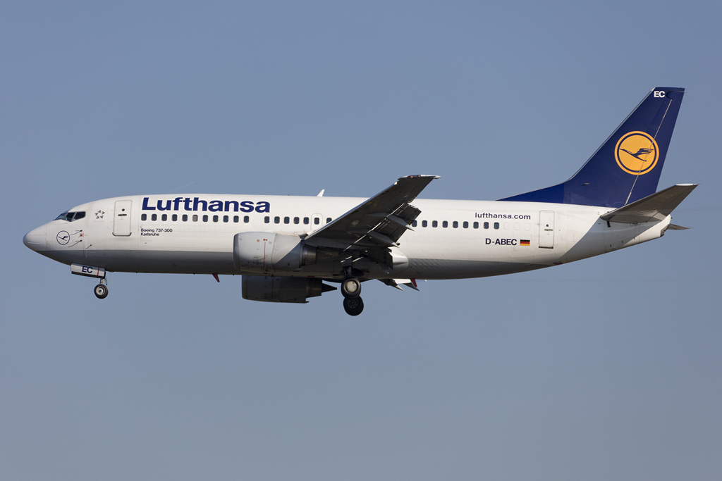 Lufthansa, D-ABEC, Boeing, B737-330, 30.08.2015, FRA, Frankfurt, Germany 



