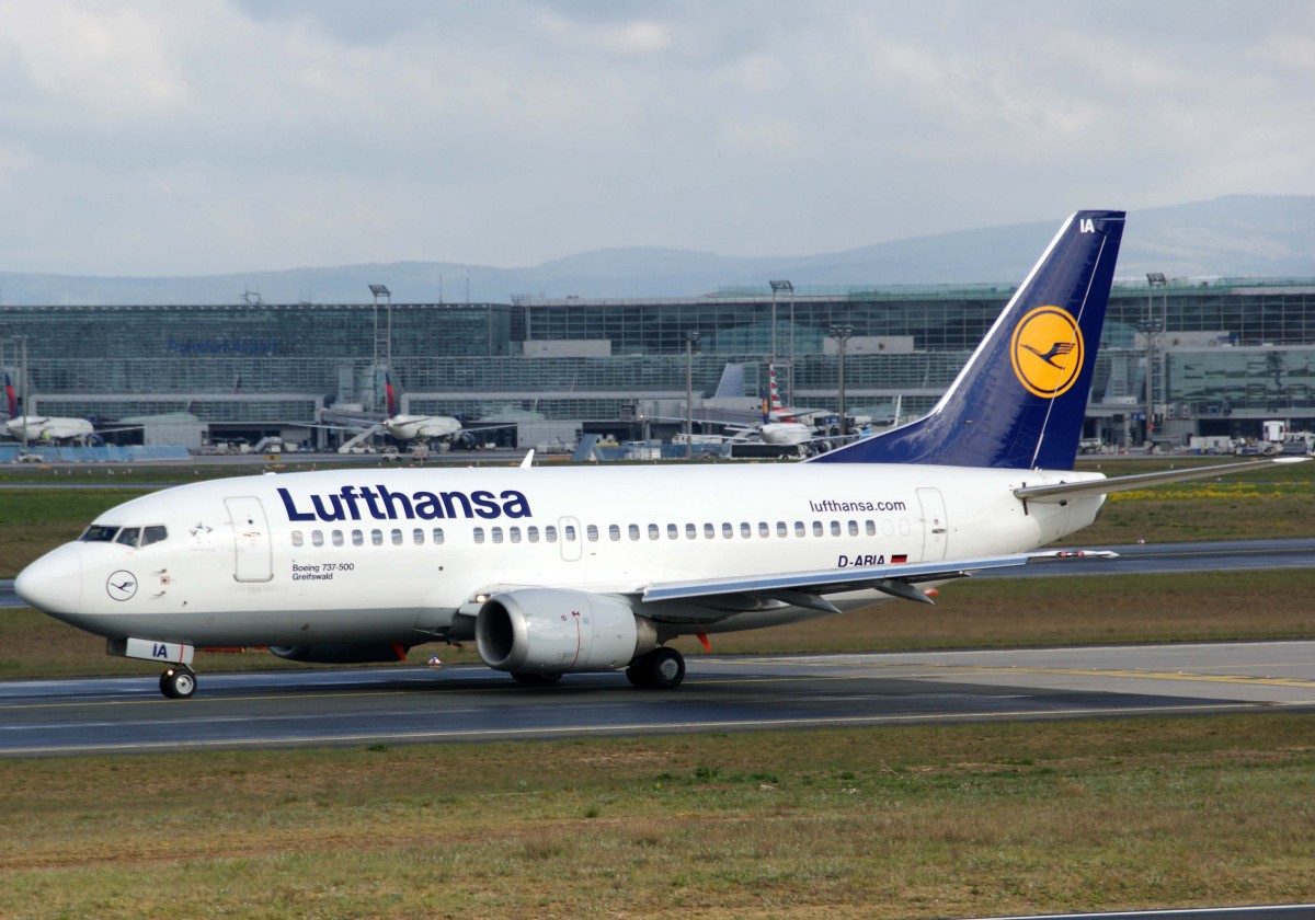 Lufthansa, D-ABIA  Greifswald , Boeing, 737-500, 18.04.2014, FRA-EDDF, Frankfurt, Germany