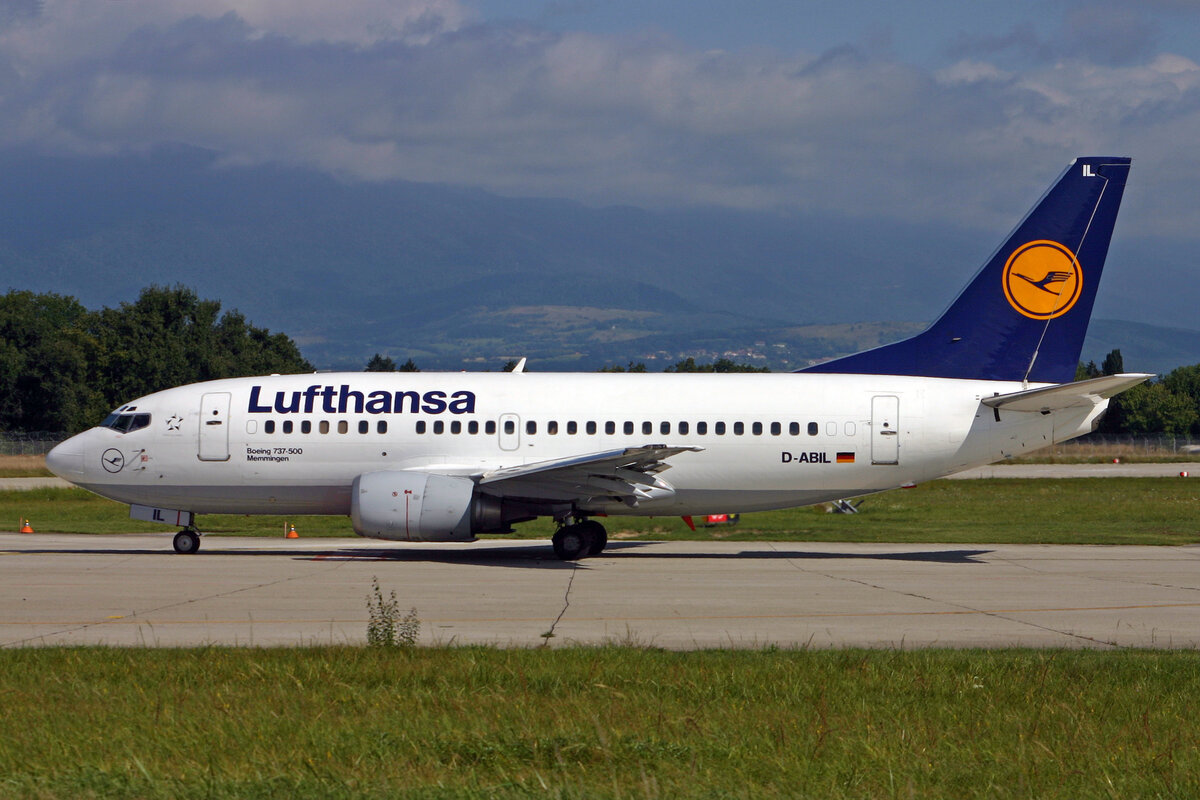 Lufthansa, D-ABIL, Boeing B737-530, msn: 24824/2006,  Memmingen , 02.September 2007, GVA Genève, Switzerland.
