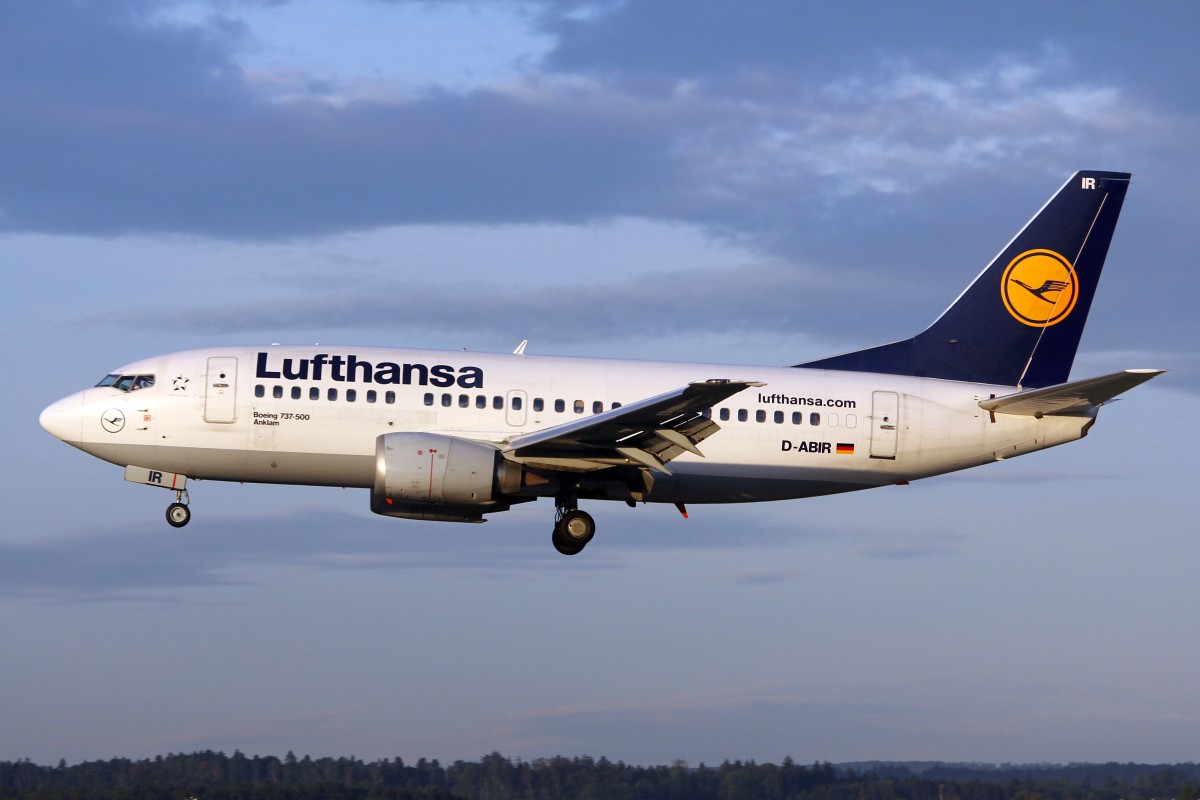 Lufthansa, D-ABIR, Boeing B737-530,  Anklam , 28.August 2015, ZRH Zrich, Switzerland.