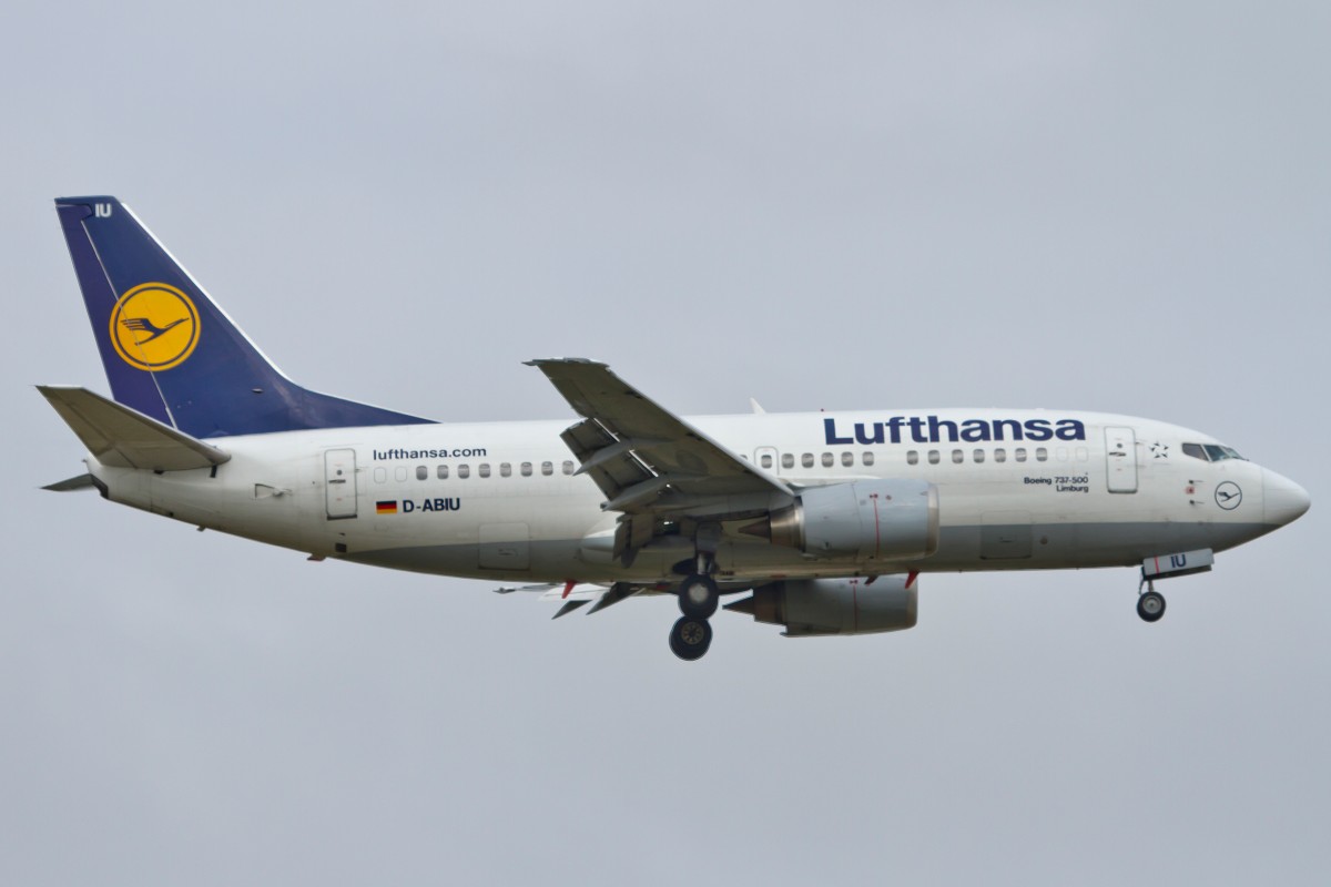Lufthansa, D-ABIU  Limburg , Boeing, 737-500, 15.09.2014, FRA-EDDF, Frankfurt, Germany