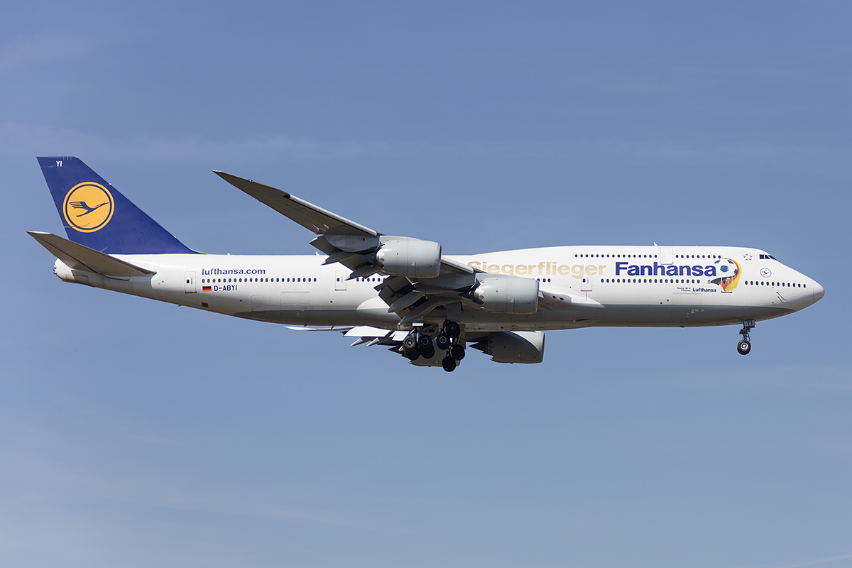 Lufthansa, D-ABYI, Boeing, B747-830, 07.04.2018, FRA, Frankfurt, Germany 



