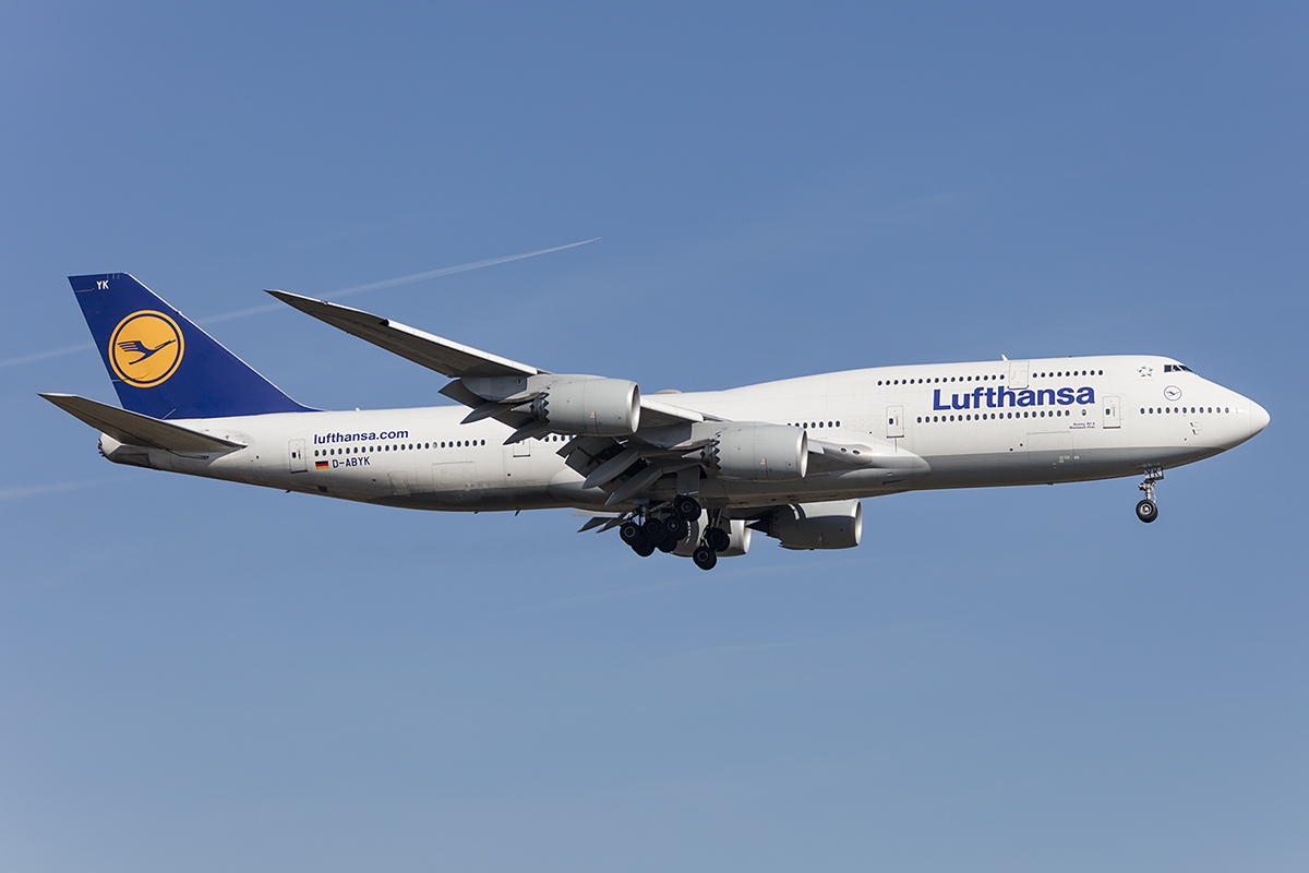 Lufthansa, D-ABYK, Boeing, B747-830, 07.04.2018, FRA, Frankfurt, Germany 



