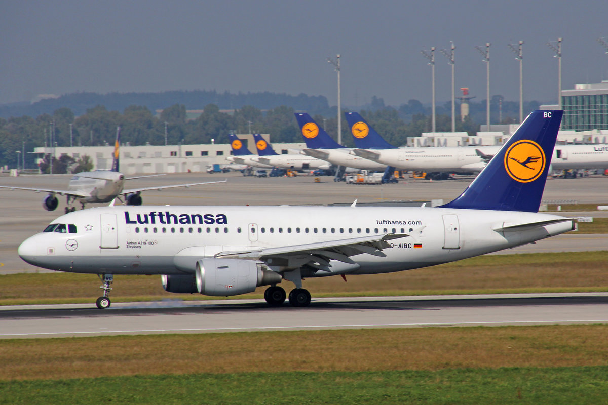 Lufthansa, D-AIBC, Airbus A319-112,  Siegburg , 25.September 2016, MUC Mnchen, Germany.