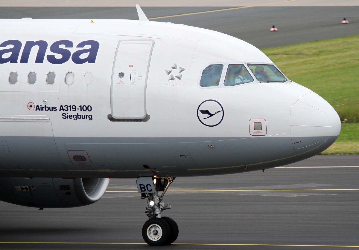 Lufthansa, D-AIBC  Siegburg , Airbus, A 319-100 (Bug/Nose), 01.07.2013, DUS-EDDL, Dsseldorf, Germany 
