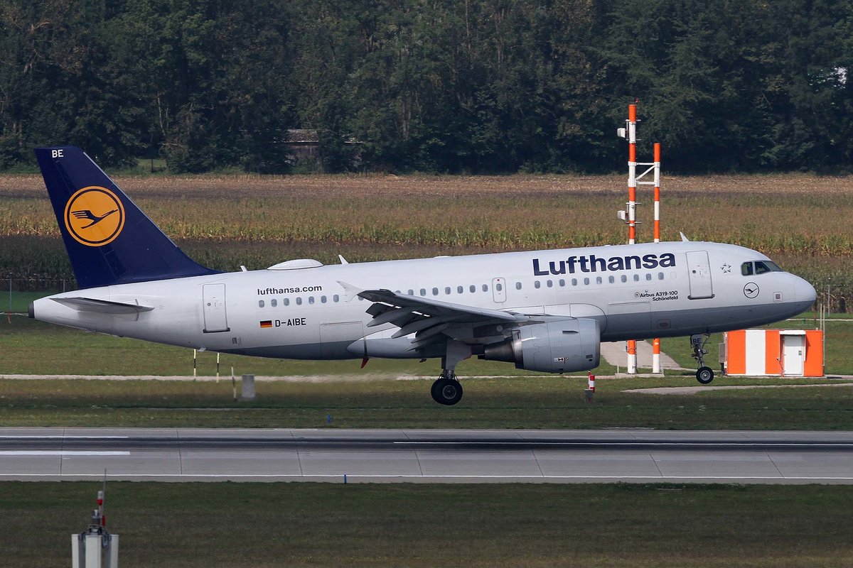 Lufthansa, D-AIBE, Airbus, A 319-112,  Schönefeld , MUC-EDDM, München, 05.09.2018, Germany