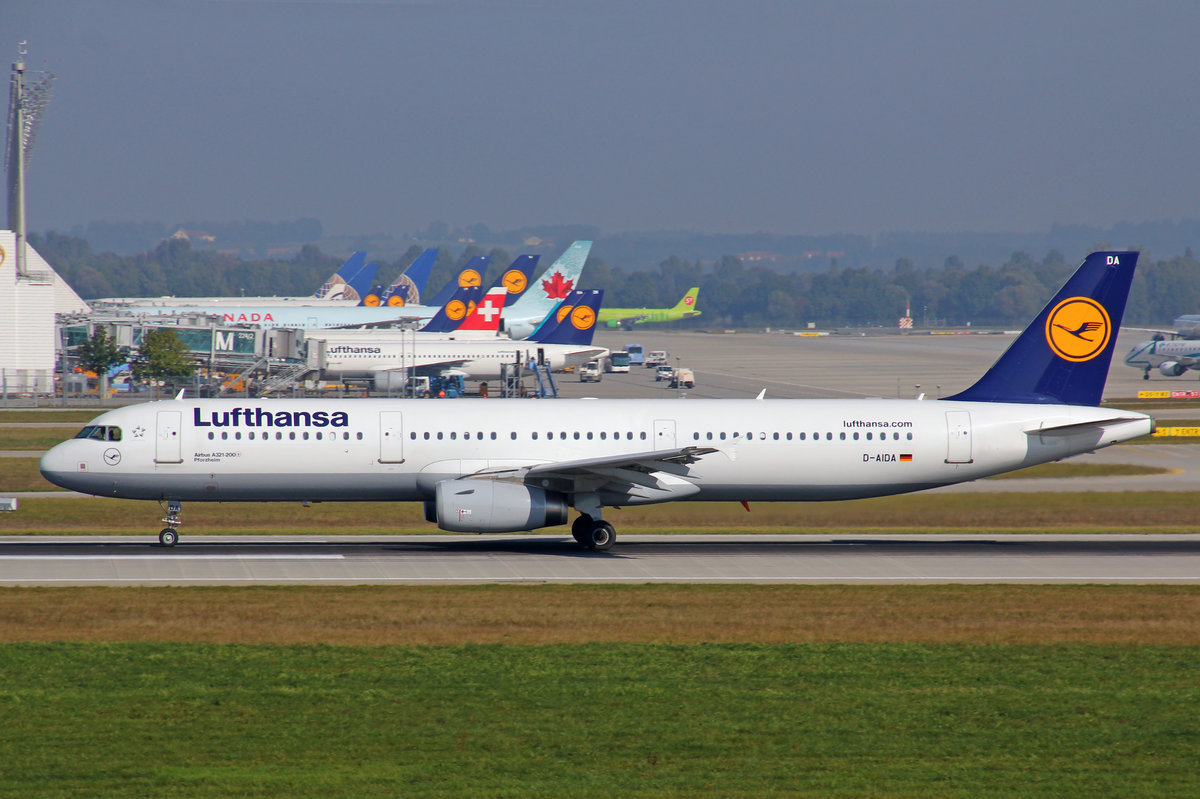 Lufthansa, D-AIDA, Airbus A321-231,  Pforzheim , 25.September 2016, MUC Mnchen, Germany.