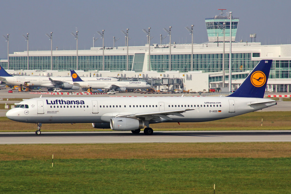 Lufthansa, D-AIDD, Airbus A321-231,  Wilhelmshaven , 25.September 2016, MUC Mnchen, Germany.