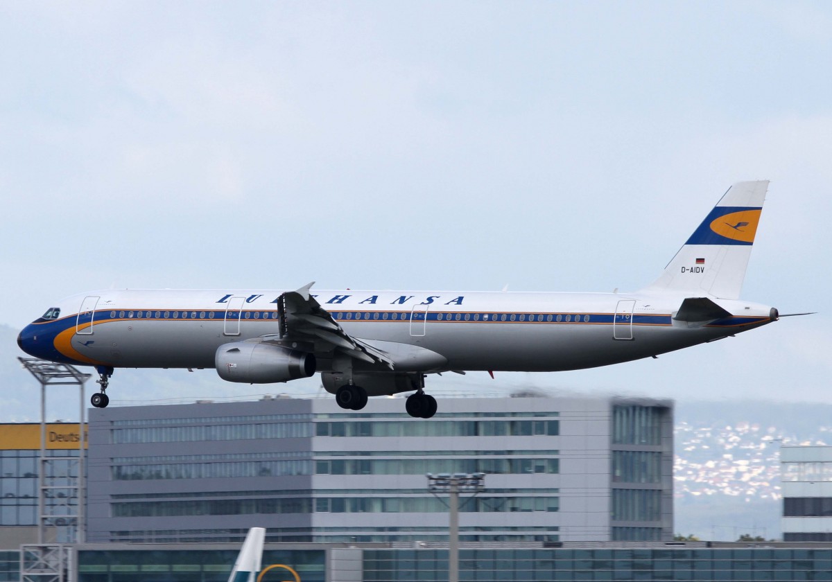 Lufthansa, D-AIDV  ohne , Airbus, A 321-200 (Retro-Lackierung), 18.04.2014, FRA-EDDF, Frankfurt, Germany 