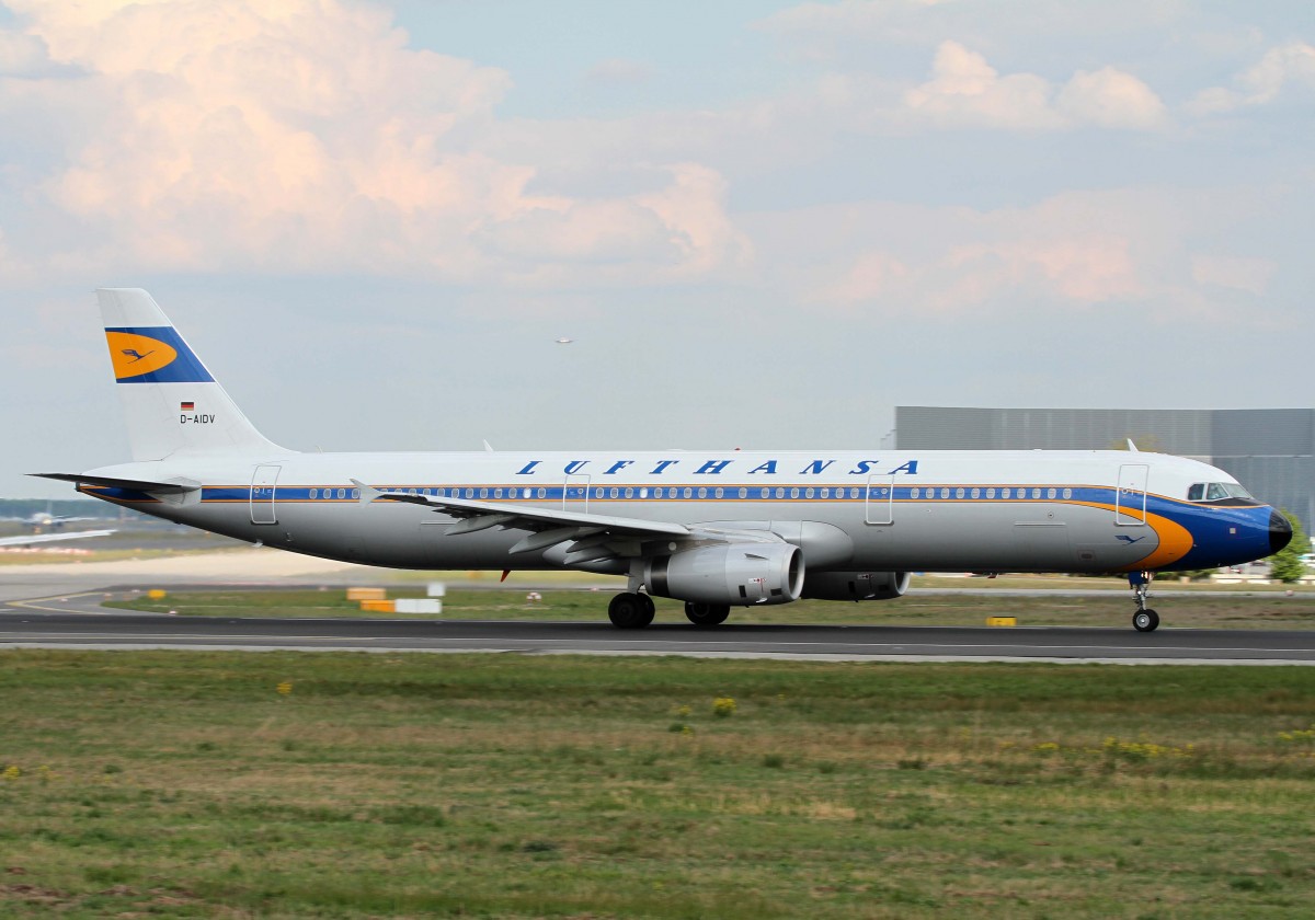 Lufthansa, D-AIDV  ohne , Airbus, A 321-200 (Retro-Lackierung), 23.04.2014, FRA-EDDF, Frankfurt, Germany 