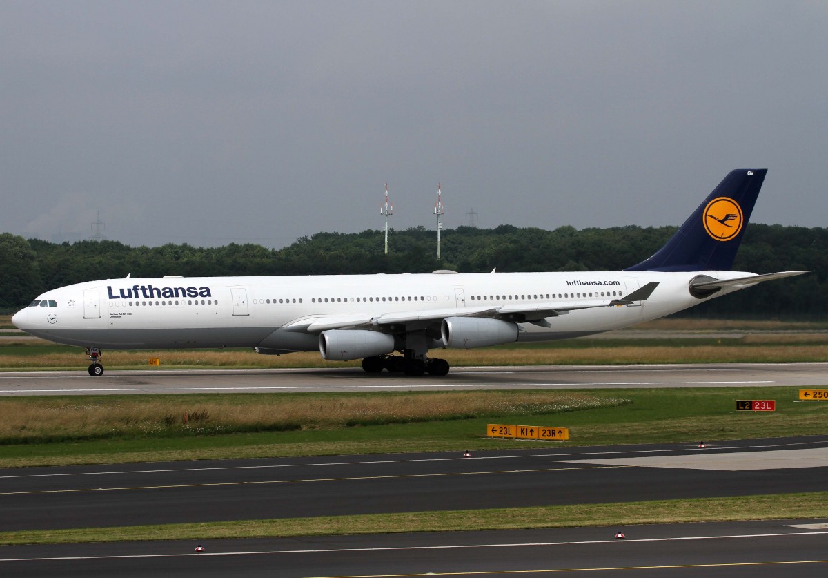 Lufthansa, D-AIGV  Dinslaken , Airbus, A 340-300, 01.07.2013, DUS-EDDL, Dsseldorf, Germany 