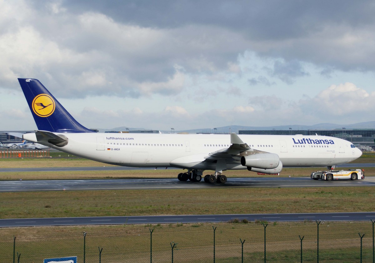 Lufthansa, D-AIGX  Dren , Airbus, A 340-300, 18.04.2014, FRA-EDDF, Frankfurt, Germany