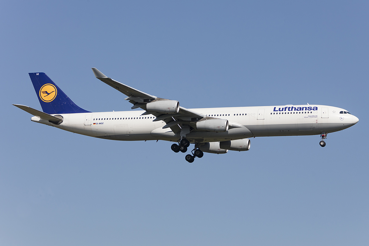 Lufthansa, D-AIGZ, Airbus, A340-313, 18.04.2018, FRA, Frankfurt, Germany 


