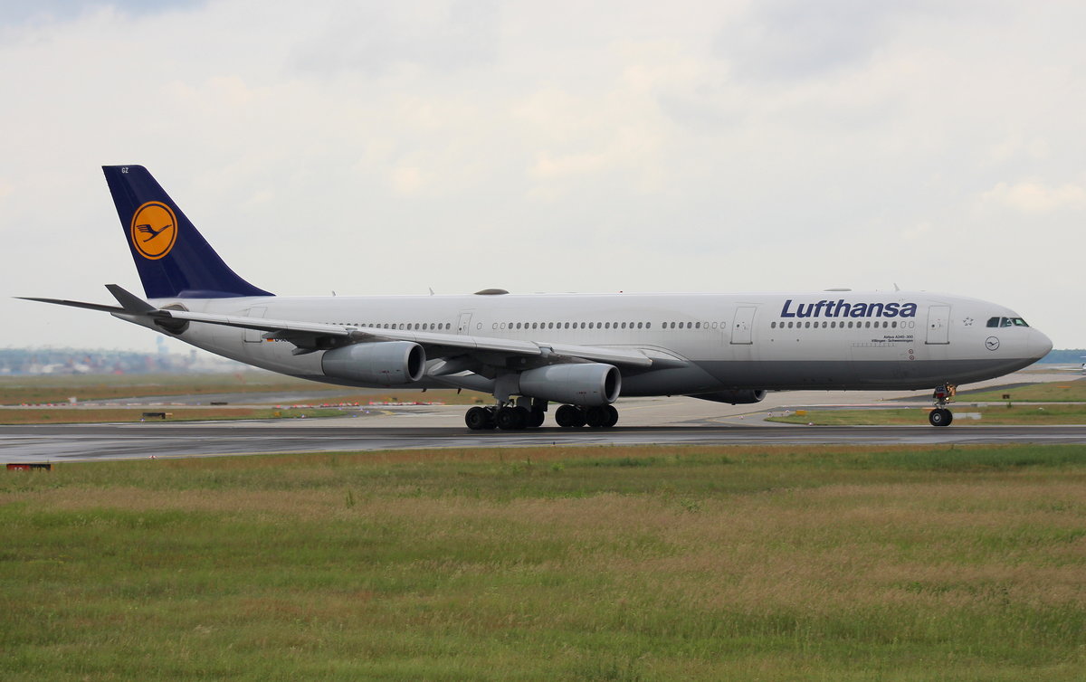 Lufthansa, D-AIGZ,MSN 347,Airbus A340-313X, 04.06.2017, FRA-EDDF, Frankfurt, Germany (Name: Villingen Schwenningen) 