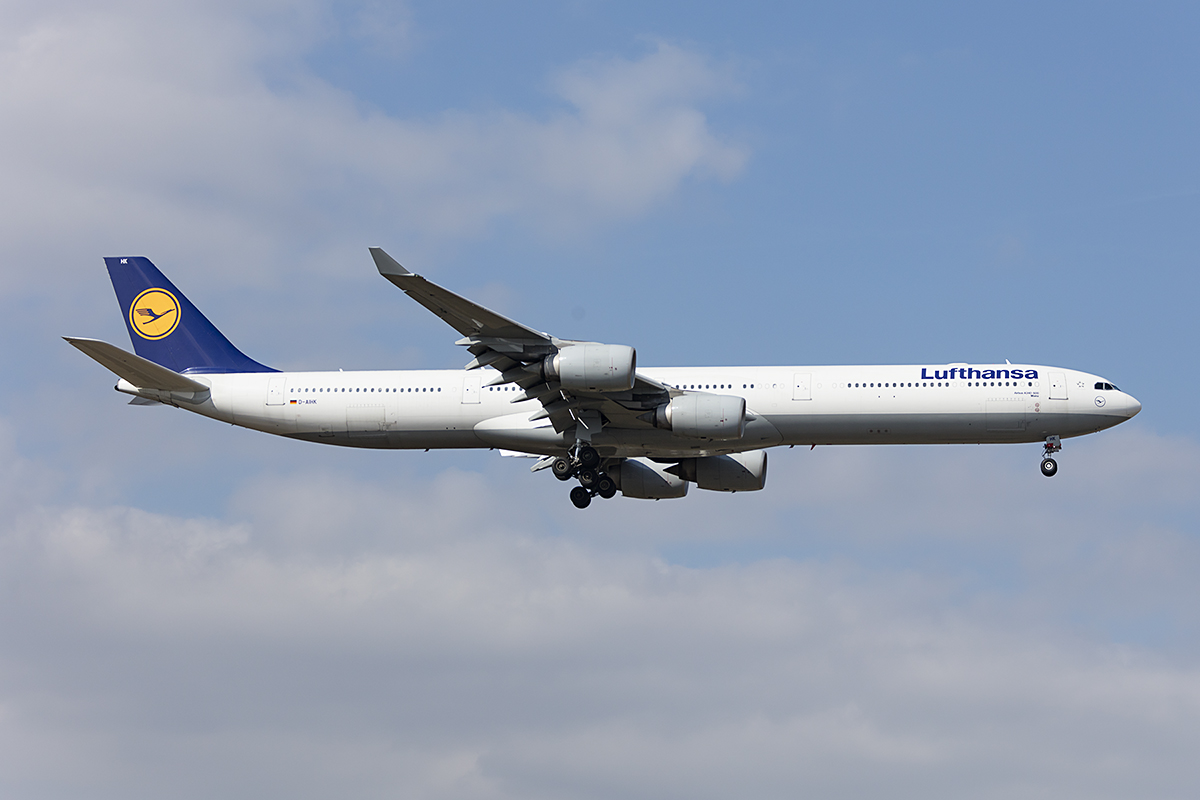 Lufthansa, D-AIHK, Airbus, A340-642, 24.03.2018, FRA, Frankfurt, Germany 



