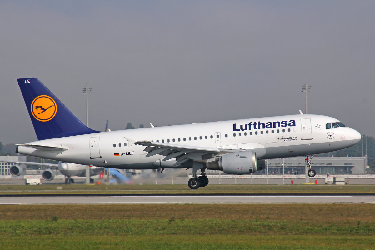 Lufthansa, D-AILE, Airbus A319-114,  Kelsterbach , 24.September 2016, MUC Mnchen, Germany.