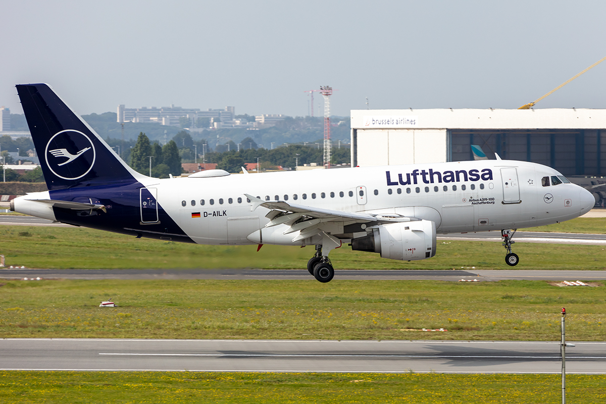 Lufthansa, D-AILK, Airbus, A319-114, 20.09.2021, BRU, Brüssel, Belgium