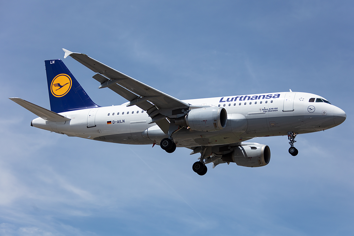 Lufthansa, D-AILN, Airbus, A319-114, 01.08.2019, GVA, Geneve, Switzerland

