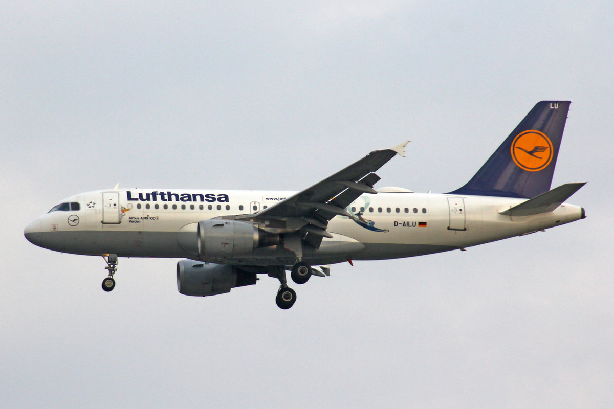 Lufthansa, D-AILU, Airbus A319-114, msn: 744 ,  Verden , 15.Oktober 2018, MXP Milano-Malpensa, Italy.