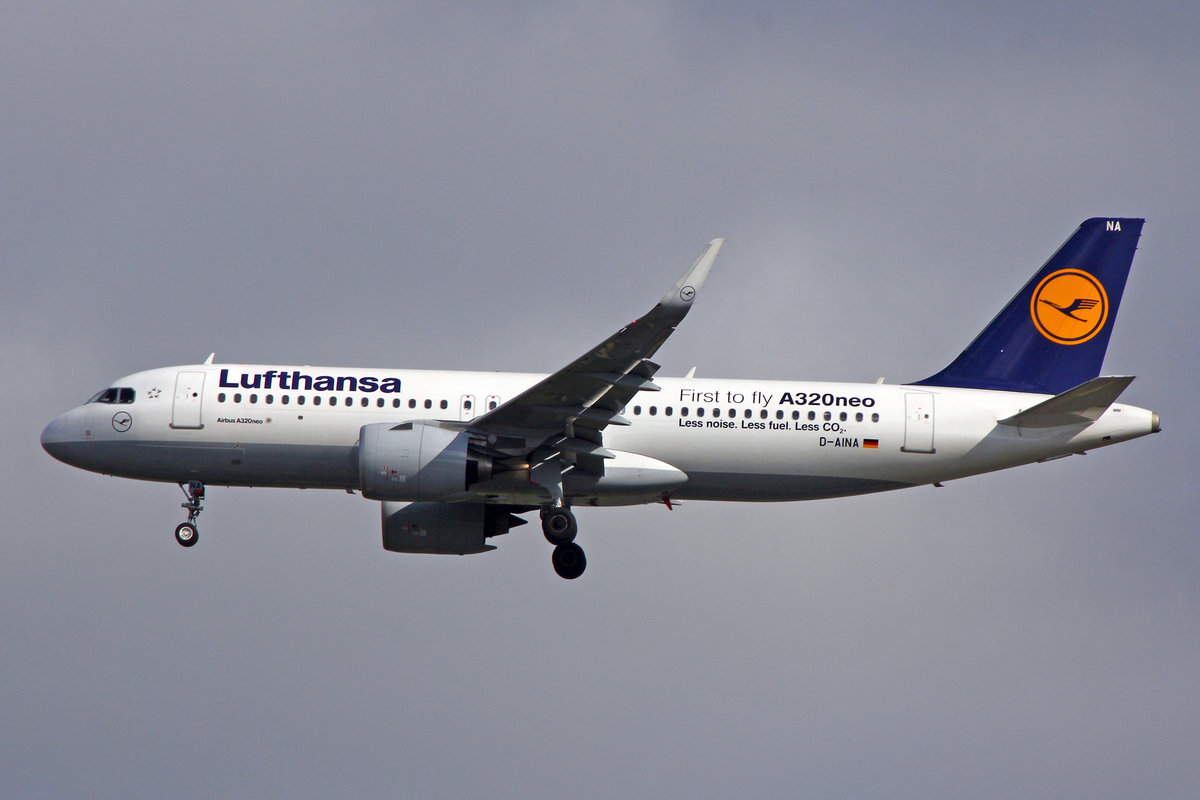 Lufthansa, D-AINA, Airbus A320-271N, msn: 6801, 20.Mai 2017, FRA Frankfurt, Germany.