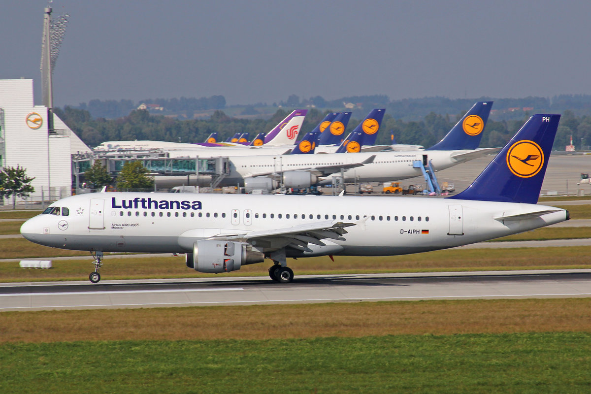 Lufthansa, D-AIPH, Airbus A320-211,  Mnster  , 25.September 2016, MUC Mnchen, Germany.