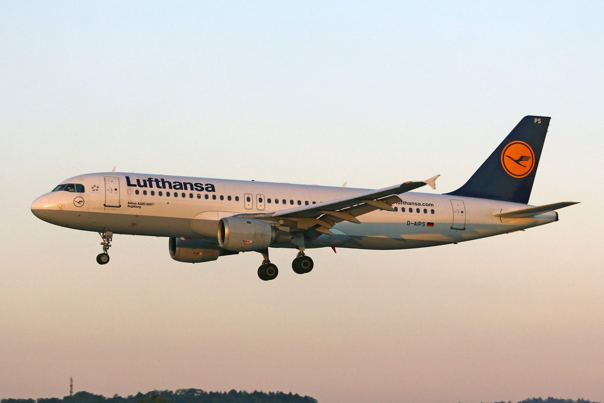 Lufthansa, D-AIPS, Airbus A320-211,  Augsburg , msn: 116, 10.September 2018, ZRH Zürich, Switzerland.
