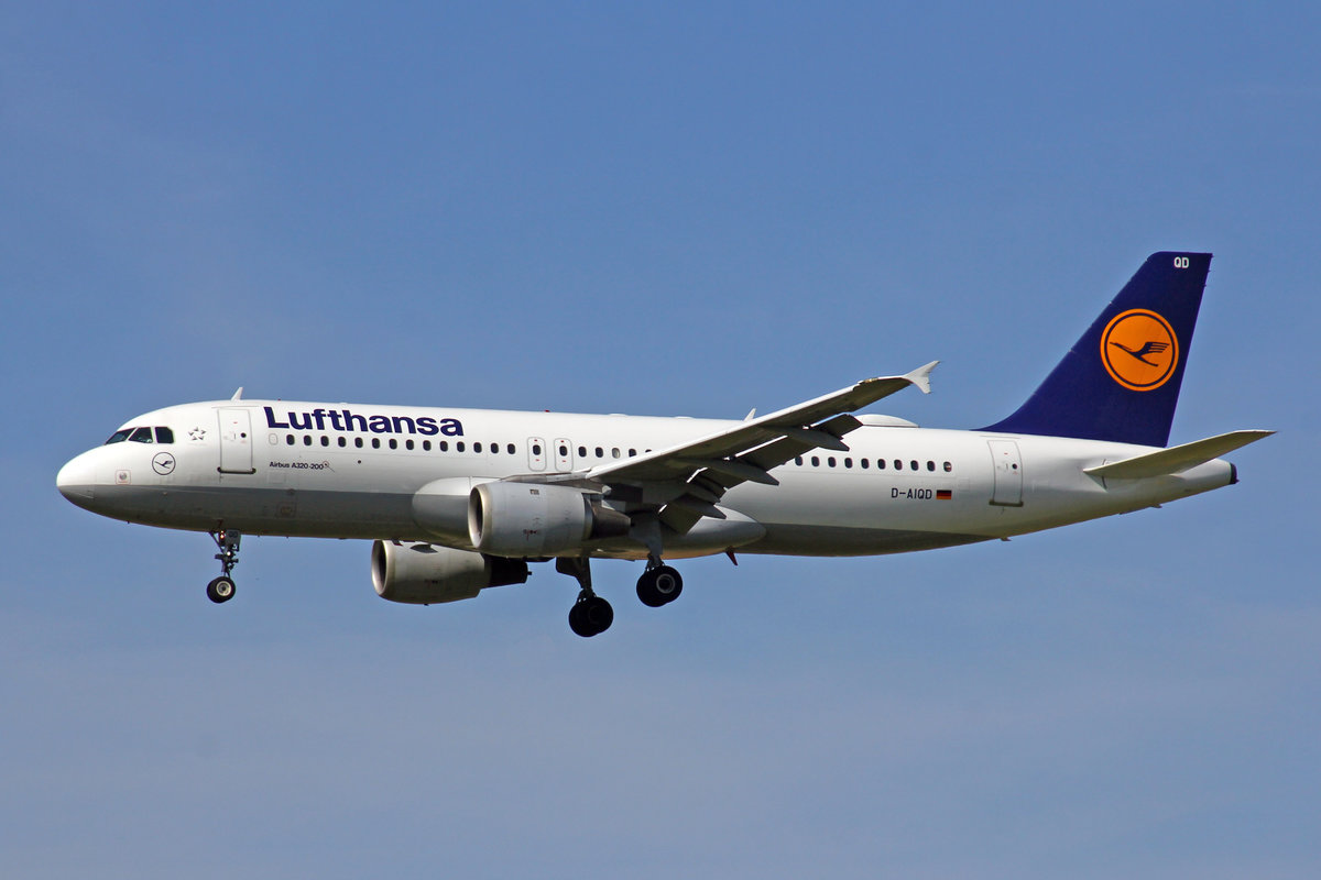 Lufthansa, D-AIQD, Airbus A320-211, msn: 202, 01.August 2019, ZRH Zürich, Switzerland.