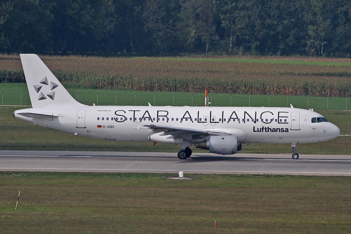 Lufthansa, D-AIQS, Airbus, A 320-211, ~ SA-Lkrg. - weißes Seitenleitwerk (Tail), MUC-EDDM, München, 05.09.2018, Germany