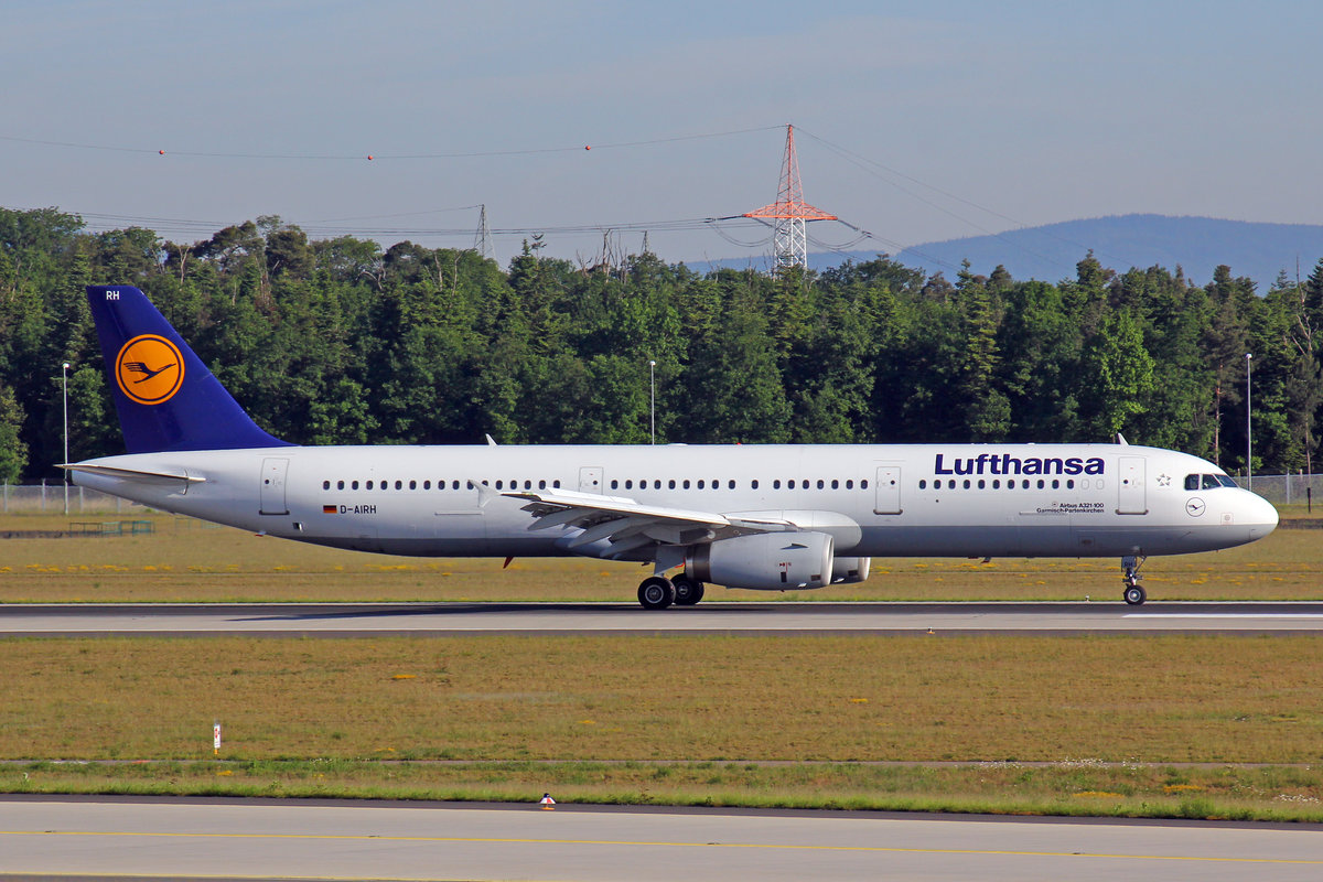 Lufthansa, D-AIRH, Airbus A321-131,  Garmisch Partenkirchen , 21.Mai 2017, FRA Frankfurt am Main, Germany.
