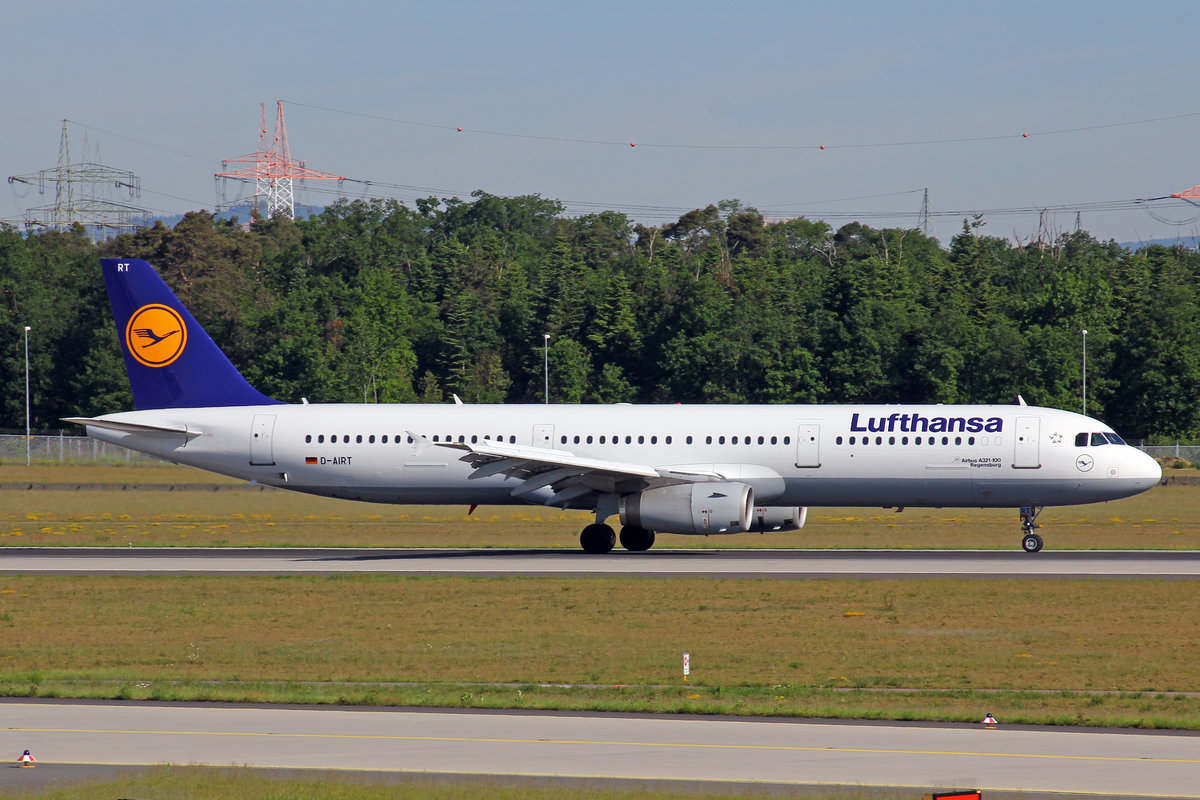 Lufthansa, D-AIRT, Airbus A321-131,  Regensburg , 21.Mai 2017, FRA Frankfurt am Main, Germany.