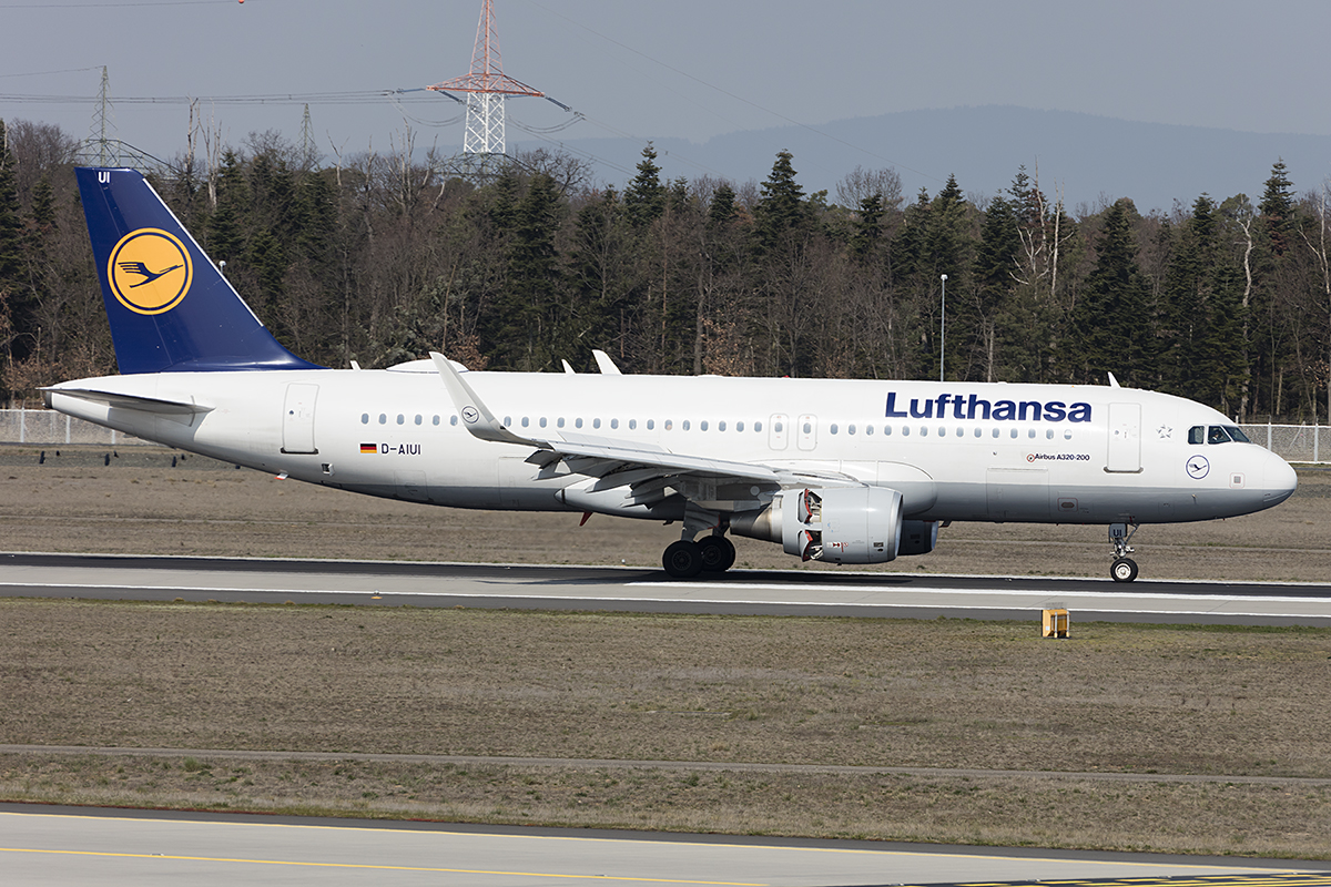 Lufthansa, D-AIUI, Airbus, A320-214, 31.03.2019, FRA, Frankfurt, Germany 


