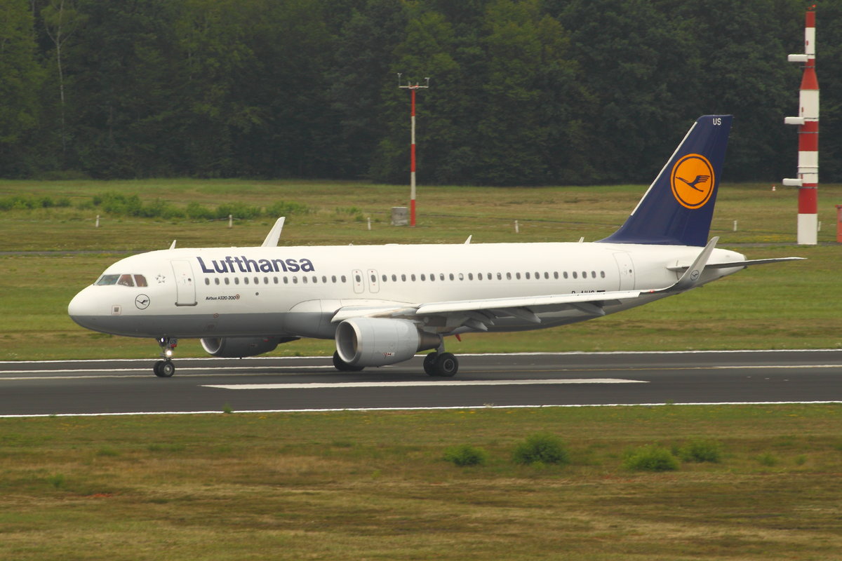 Lufthansa, D-AIUS,Airbus A320-200. Köln-Bonn (CGN/EDDK) am 16.07.2017.