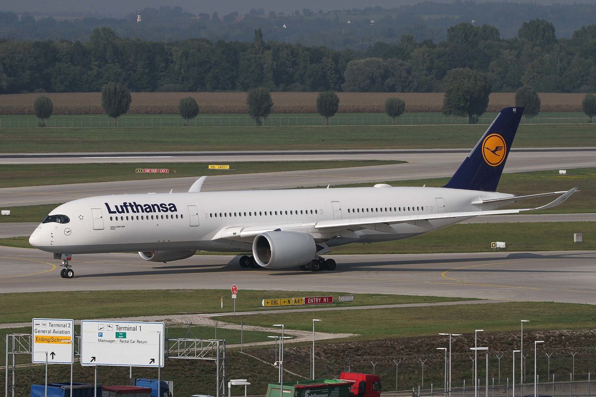 Lufthansa, D-AIXE, Airbus, A 350-941,  Essen , MUC-EDDM, München, 05.09.2018, Germany
