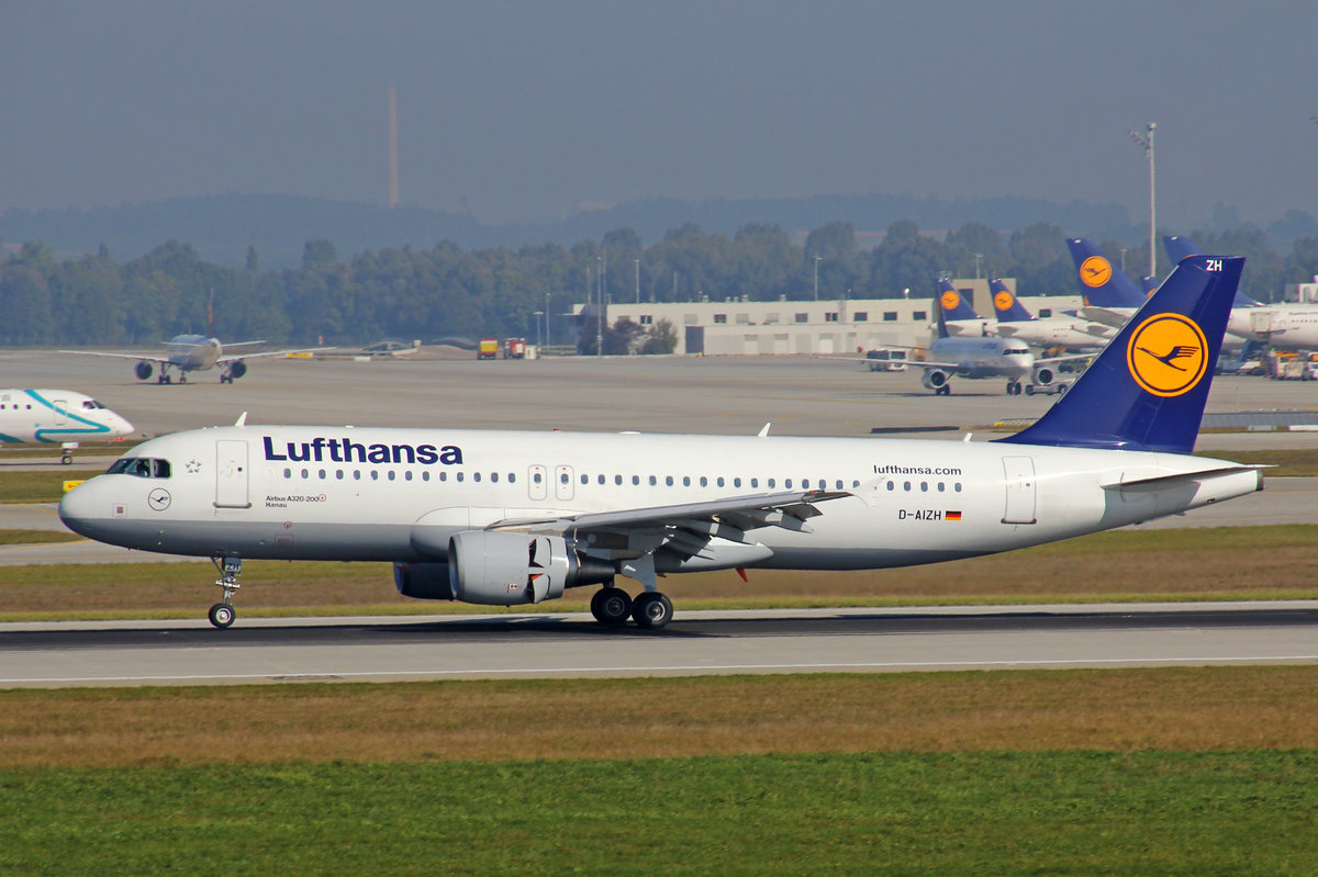 Lufthansa, D-AIZH, Airbus A320-214,  Hanau , 25.September 2016, MUC München, Germany.