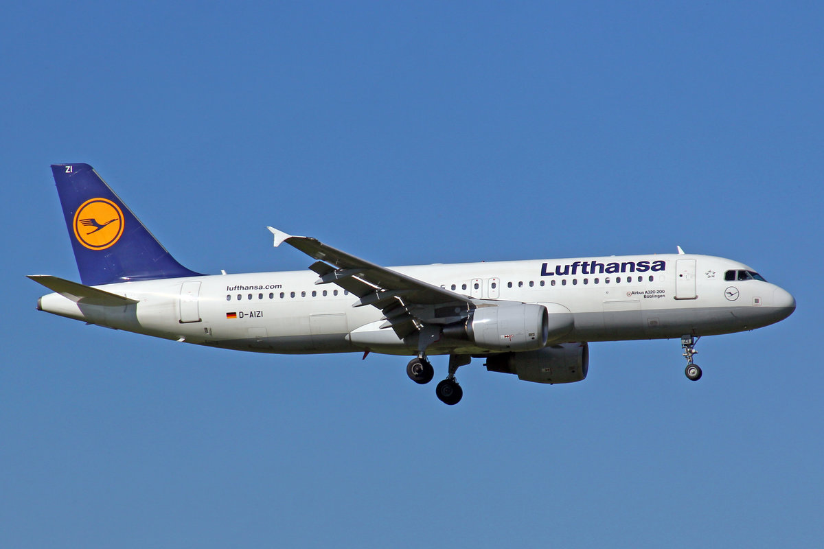 Lufthansa, D-AIZI, Airbus A320-214,  Böblingen , 29.Juli 2017, ZRH Zürich, Switzerland.