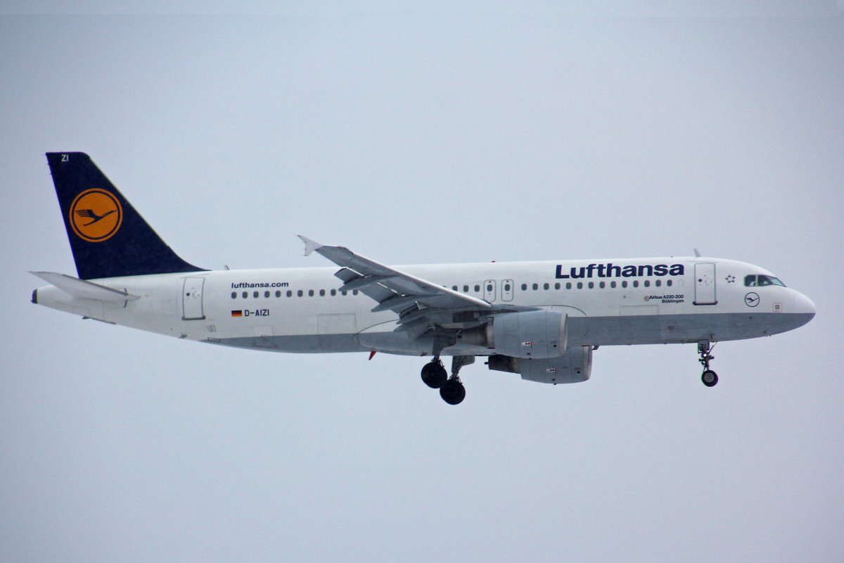 Lufthansa, D-AIZI, Airbus A320-214,  Böblingen , 18.Januar 2017, ZRH Zürich, Switzerland.