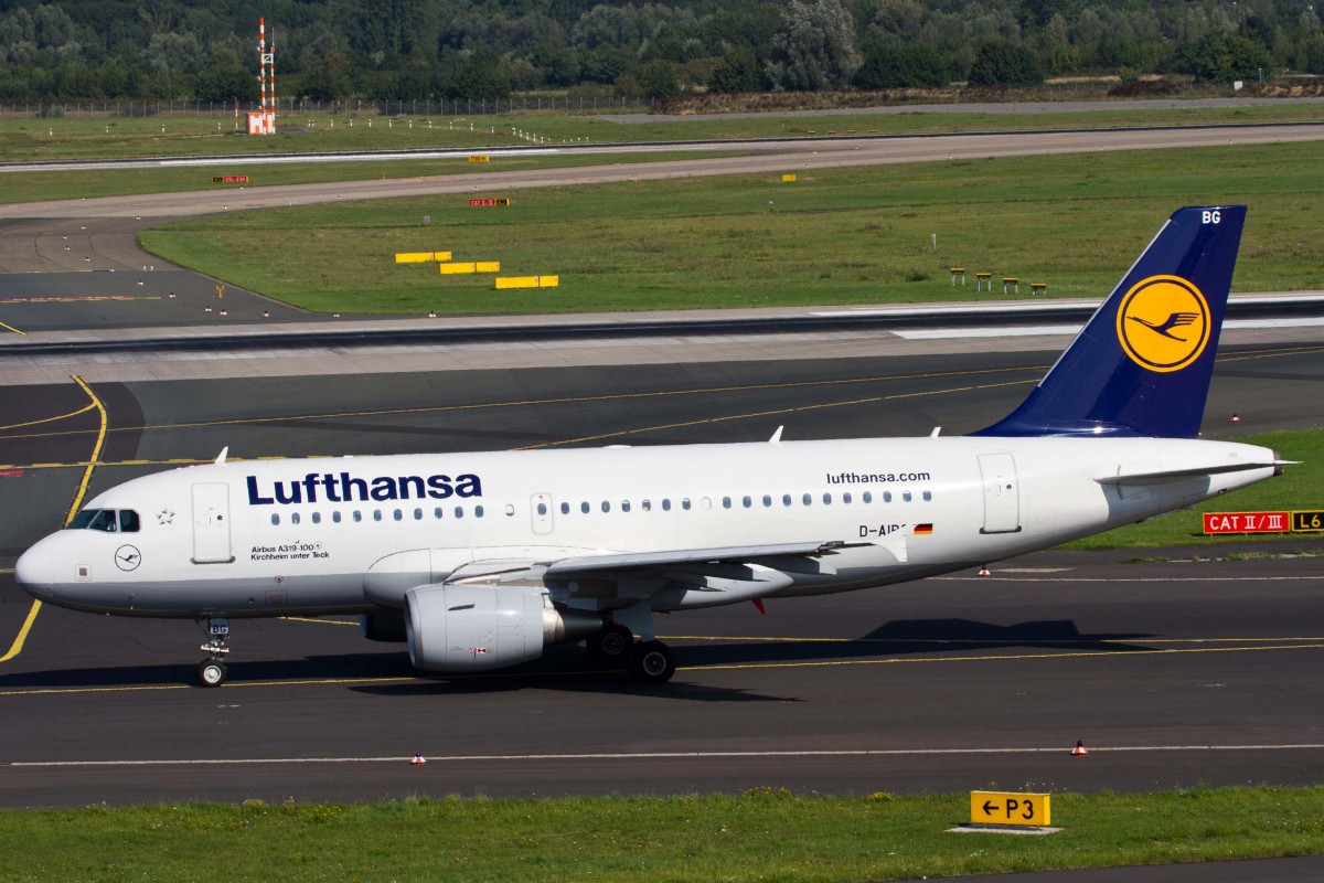 Lufthansa (LH-DLH), D-AIBG  Kirchheim unter Teck , Airbus, A 319-112, 22.08.2015, DUS-EDDL, Düsseldorf, Germany