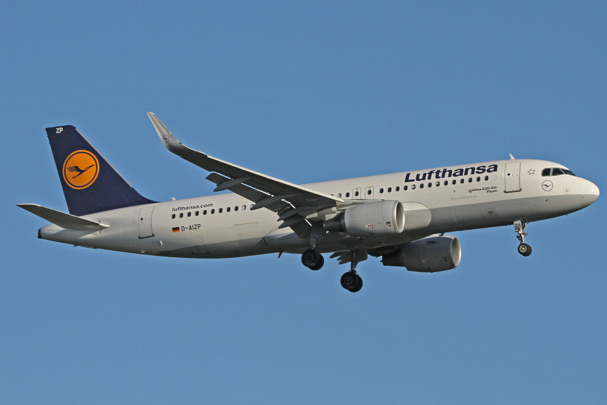 Lufthansa (LH-DLH), D-AIZP  Plauen , Airbus, A 320-214, 24.08.2016, FRA-EDDF, Frankfurt, Germany