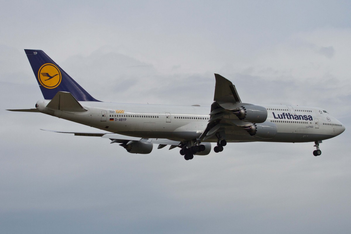 Lufthansa (LH/DLH), D-ABYP  Nordrhein - Westfalen , Boeing, 747-830 (1500th. Boeing 747), 17.04.2015, FRA-EDDF, Frankfurt, Germany