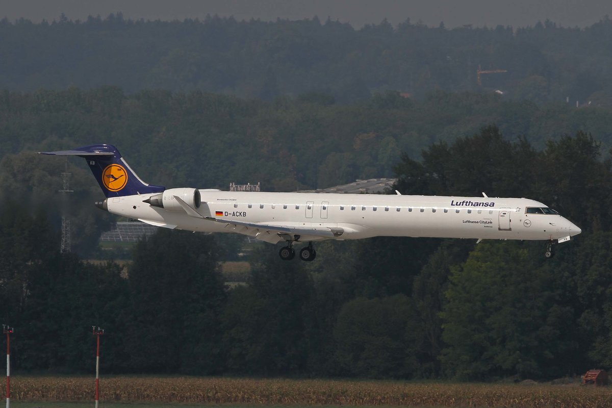 Lufthansa Regional -CityLine-, D-ACKB, Bombardier (Canadair), CRJ-900 LR (CL-600-2D24),  Schliersee , MUC-EDDM, Mnchen, 05.09.2018, Germany