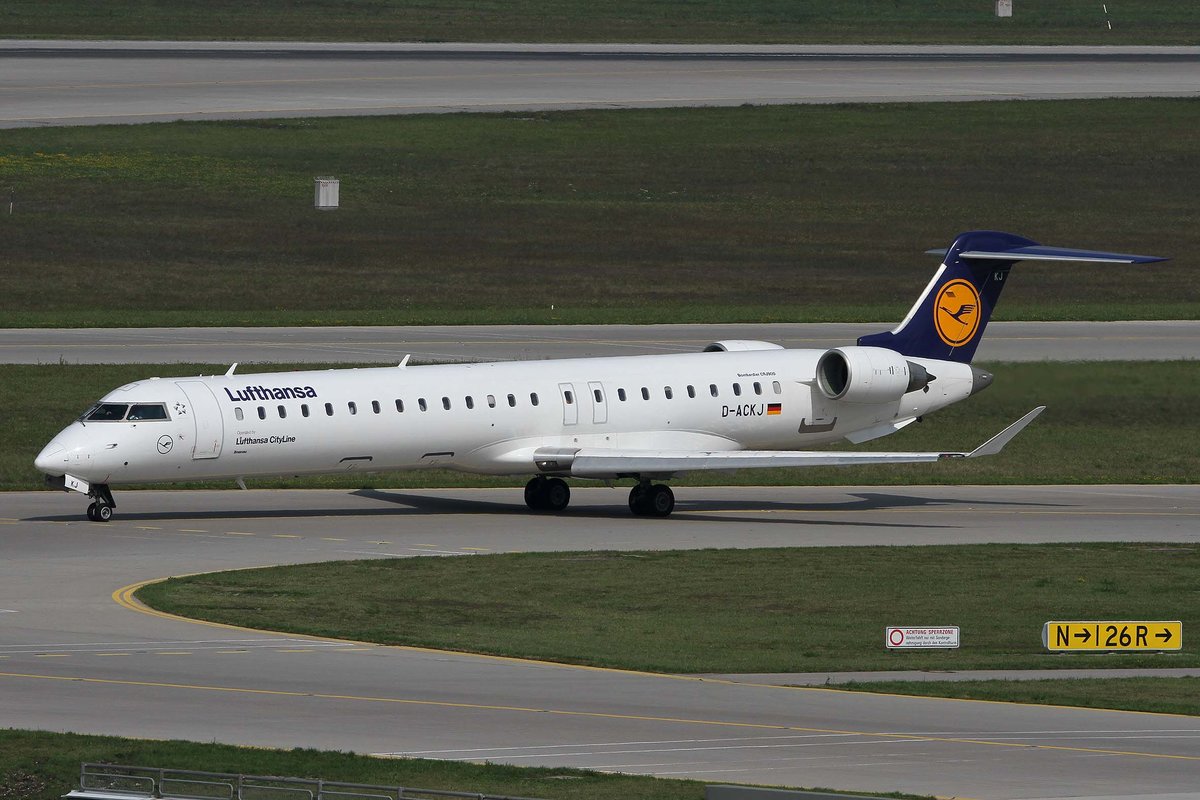 Lufthansa Regional -CityLine-, D-ACKJ, Bombardier (Canadair), CRJ-900 LR (CL-600-2D24),  Ilmenau , MUC-EDDM, München, 05.09.2018, Germany